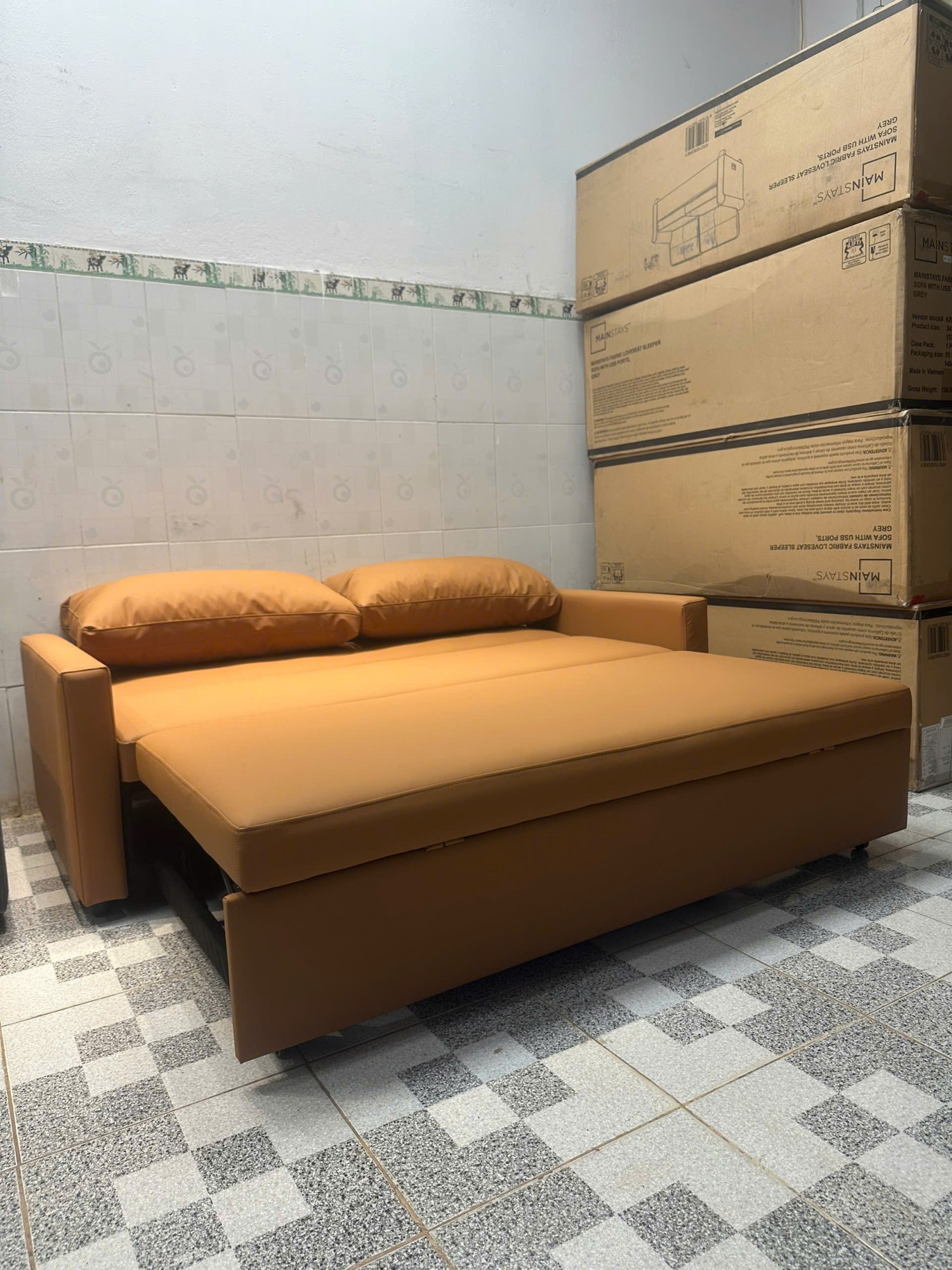 SOFA DA NÂU BÒ - ảnh 3